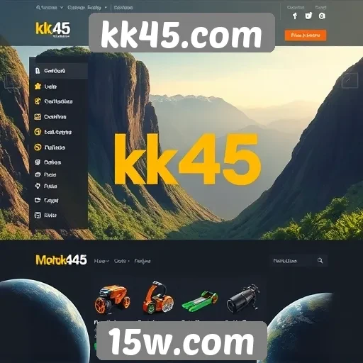 Interface do usuário do kk45.com é intuitiva